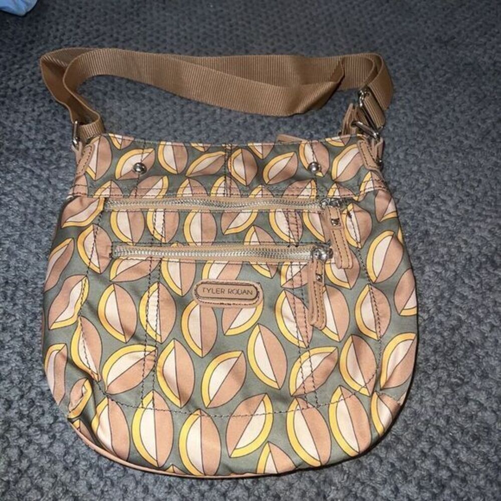 NWOT  TYLER RODAN Green Tan Pistachio Multicolor CROSSBODY & Coin‎ Purse Set